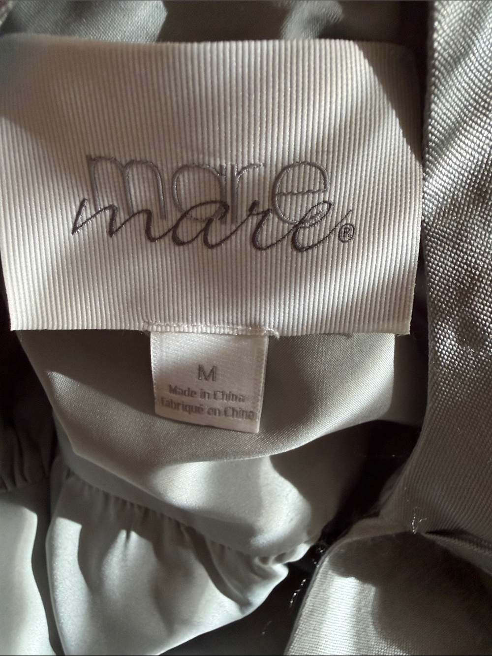 Satin Ruffle-Panel Tank Top - Grey - Picture 5 of 5